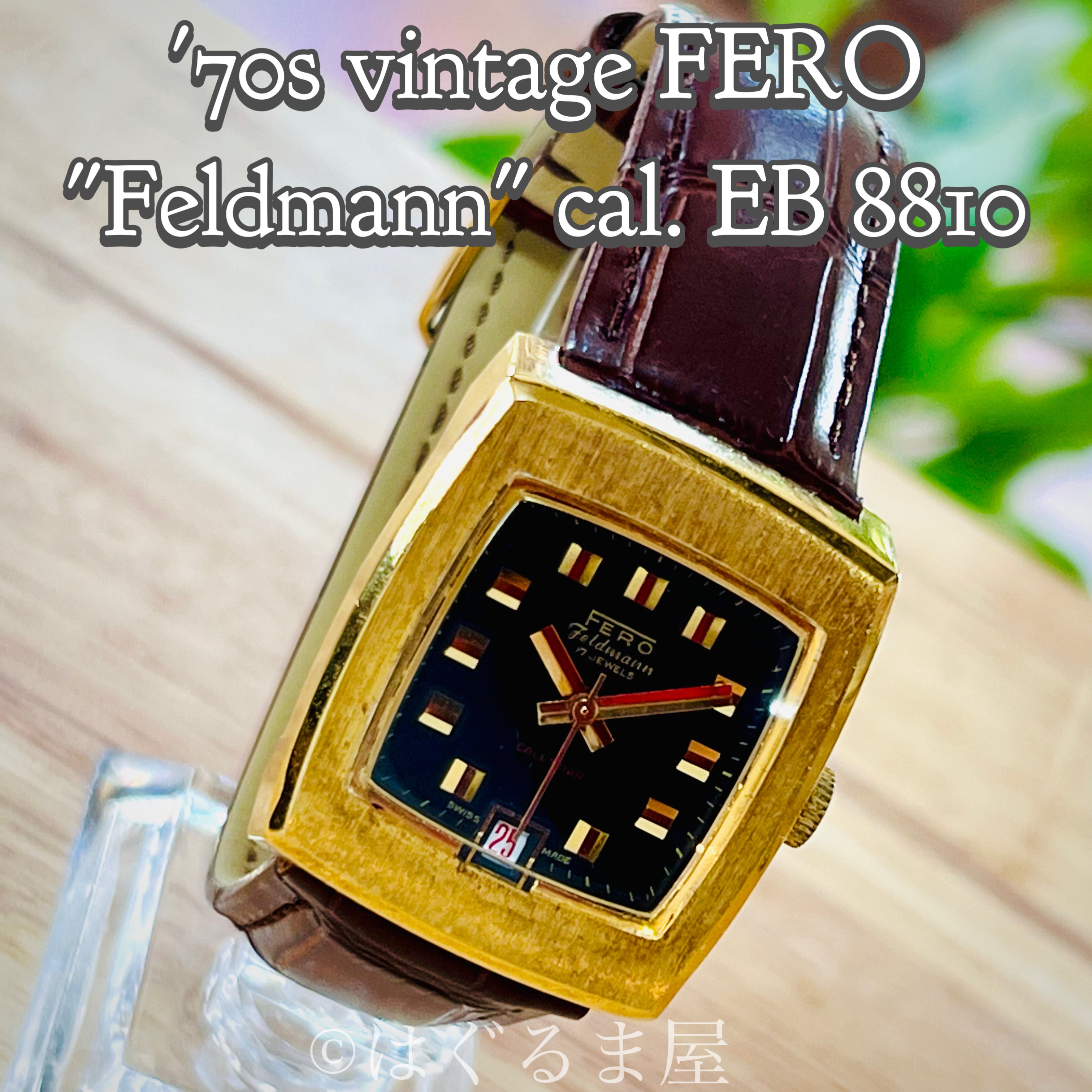 割引購入 超希少。珍品】スイス製 FERO 手巻き時計 時計